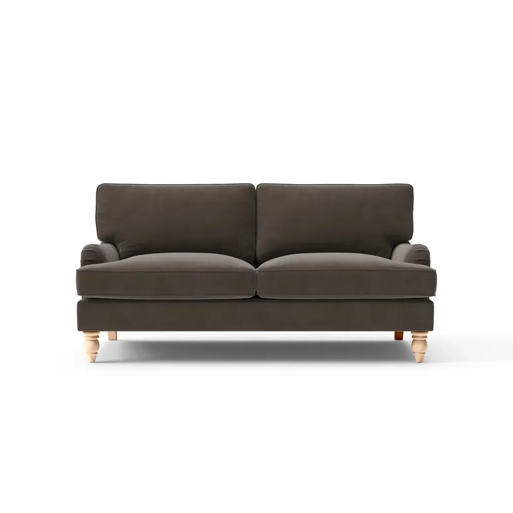 3 Seater Sofa - Bark, Matt Velvet image