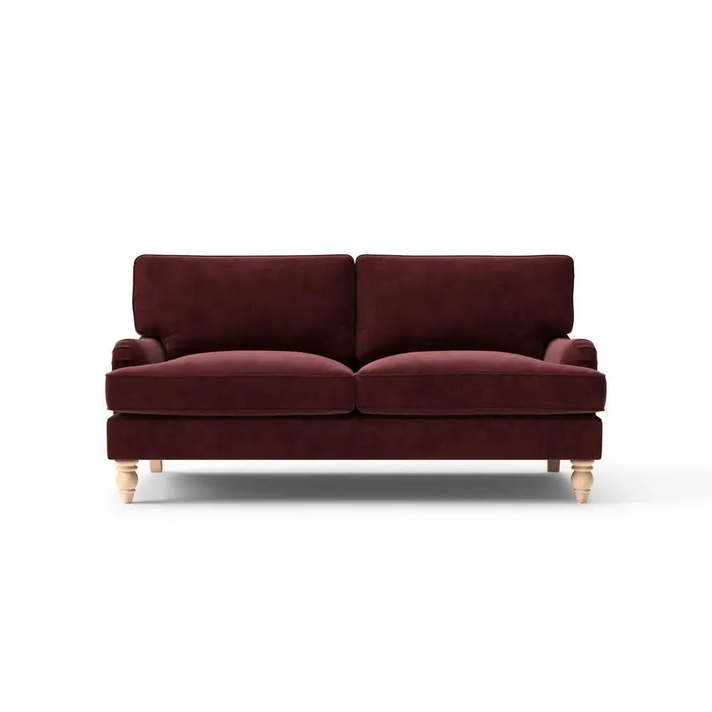 3-Seater Sofa - Dark Rosehip, Matt Velvet