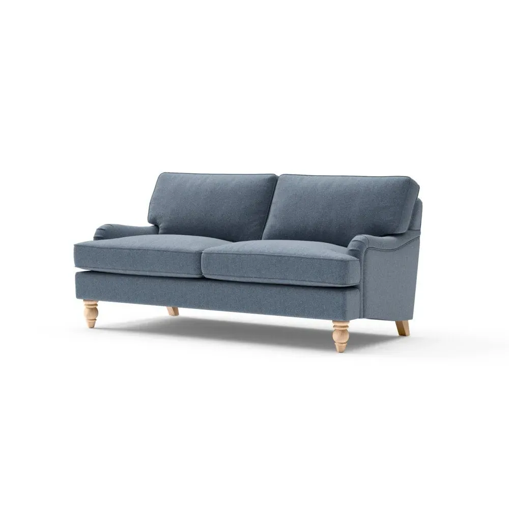 3-Seater Sofa - Indigo, Rustic Weave