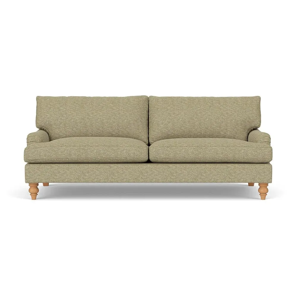 4-Seater Sofa - Apple, Herringbone Weave