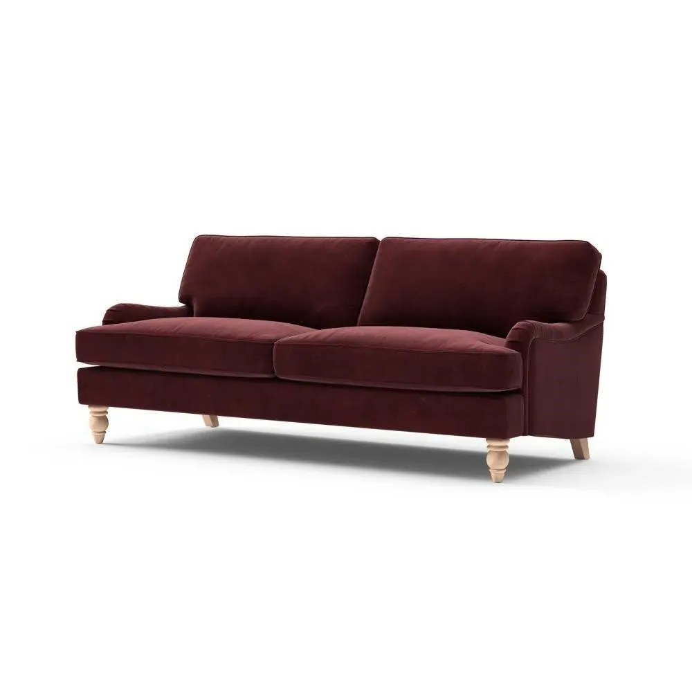 4-Seater Sofa - Dark Rosehip, Matt Velvet