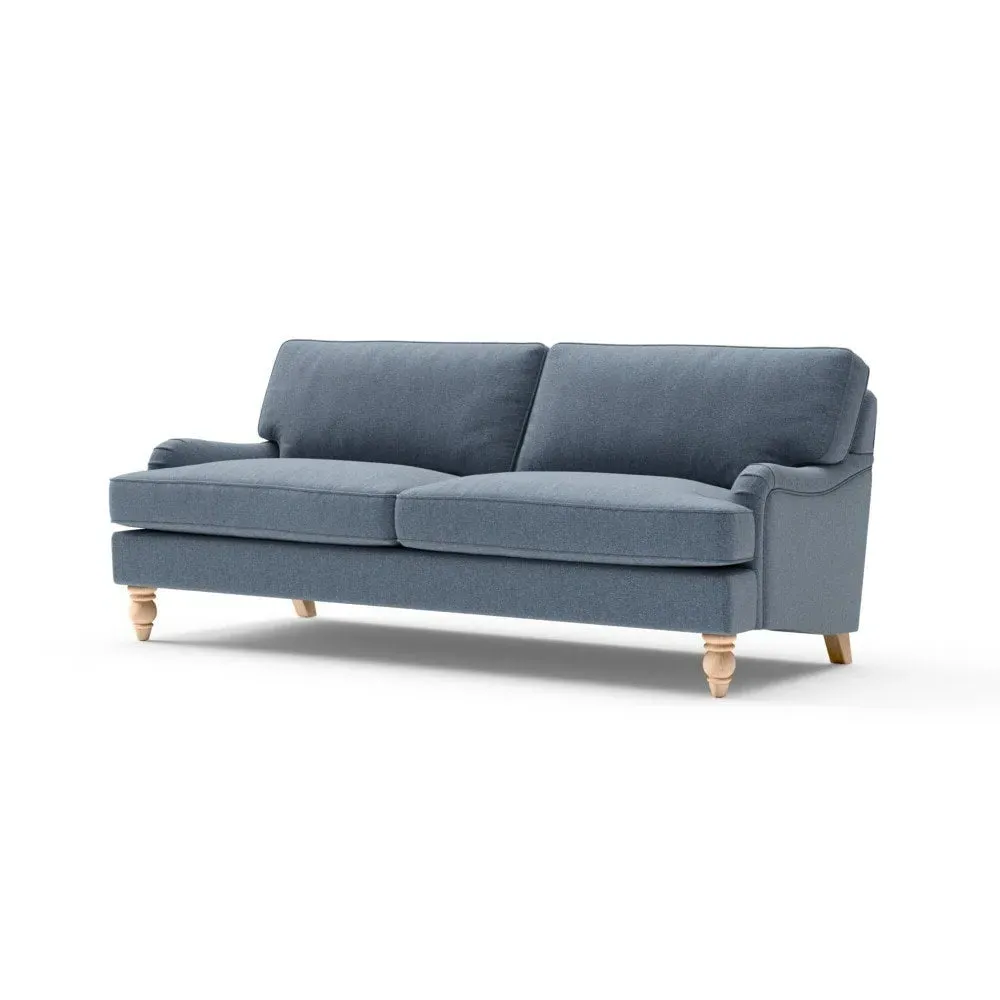 4-Seater Sofa - Indigo, Rustic Weave