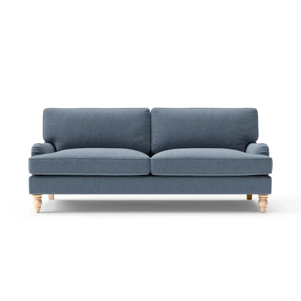 4-Seater Sofa - Indigo, Rustic Weave