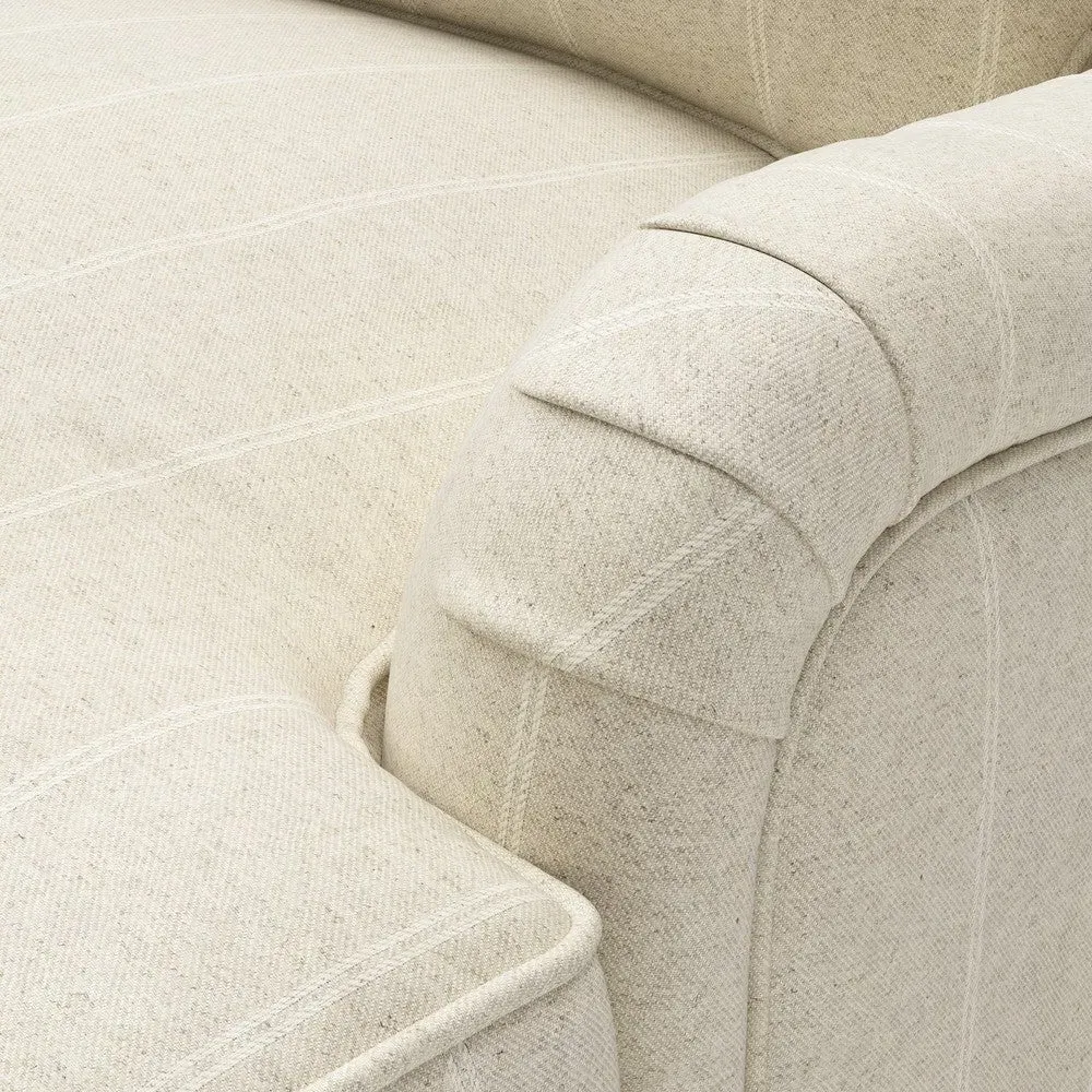 4 Seater Sofa - Natural, Compton Stripe