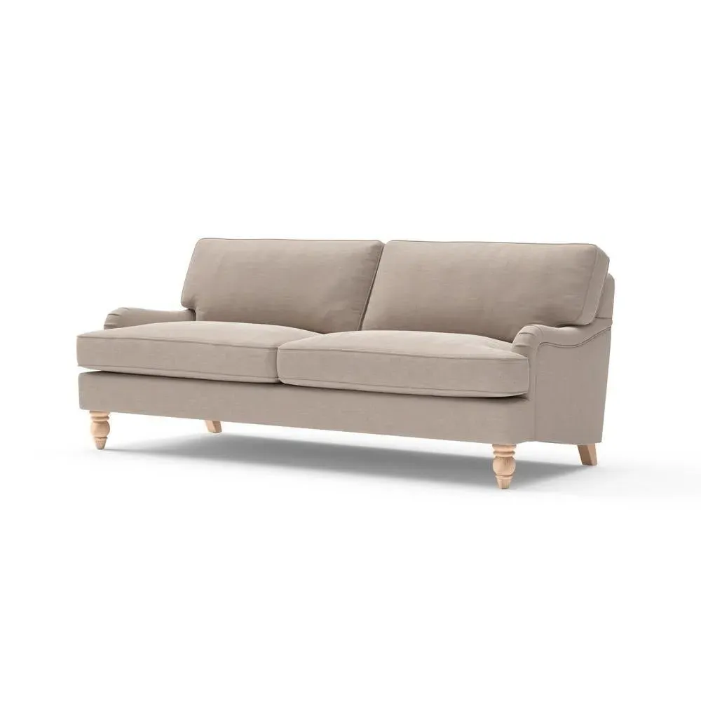 4-Seater Sofa - Natural, Eco Chenille