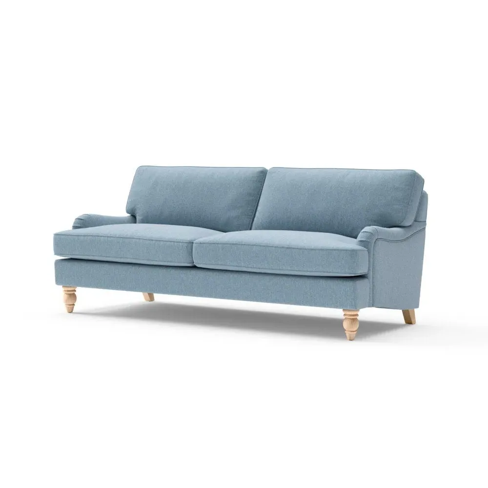 4-Seater Sofa - Teal, Rustic Weave