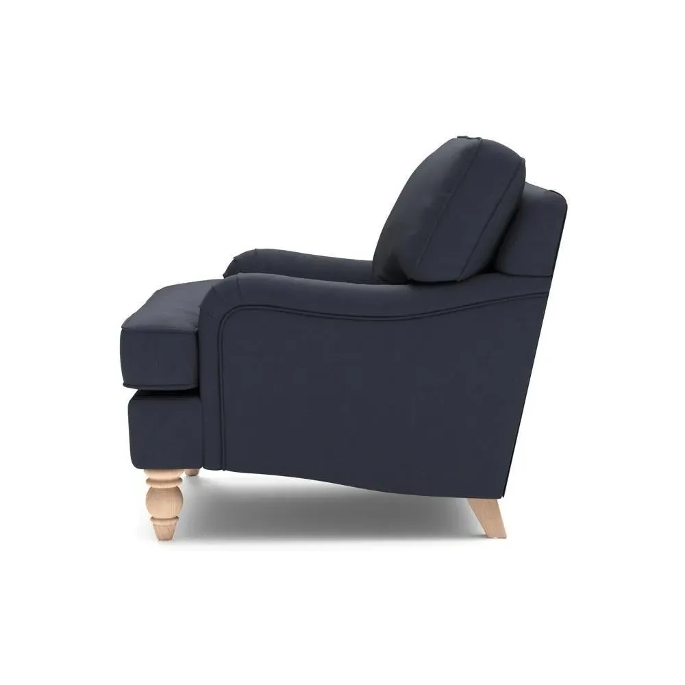 Armchair - Black, Linen