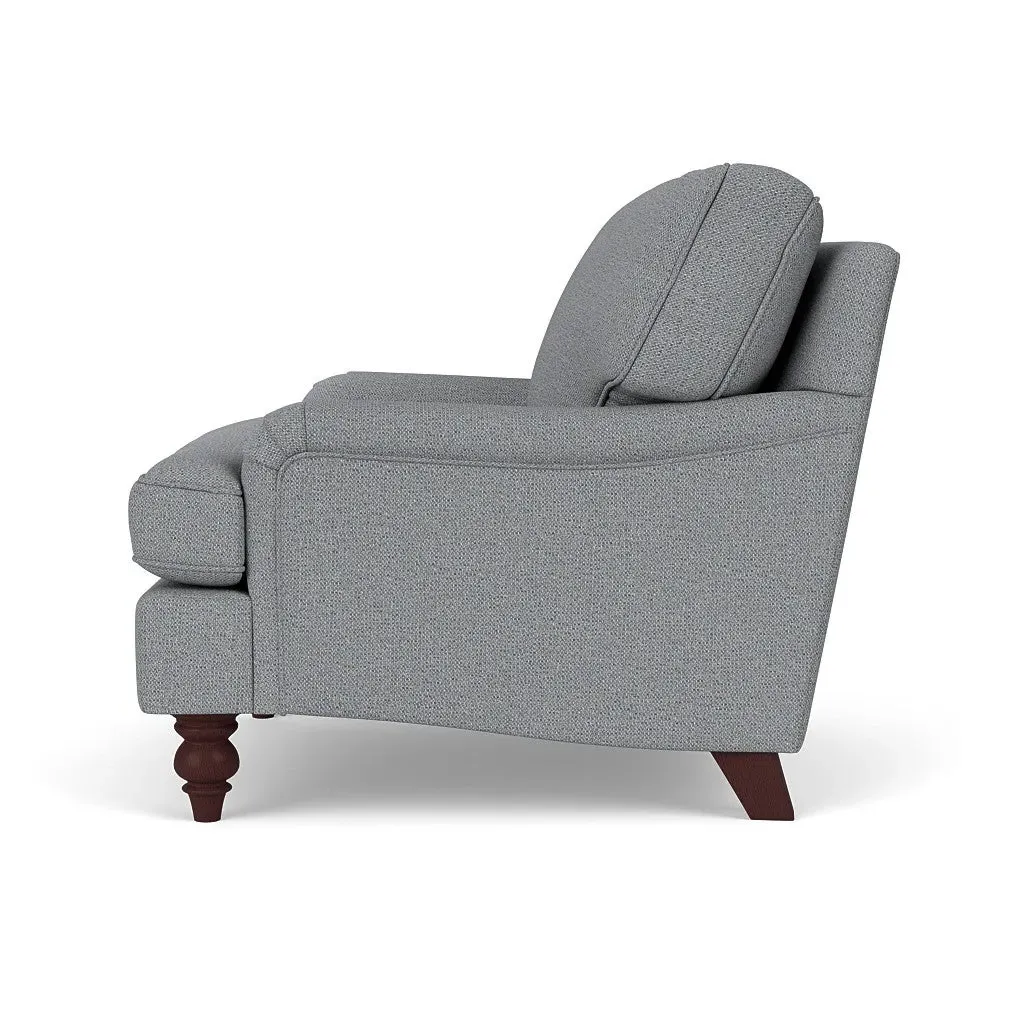 Armchair - Blue Marl, House Weave