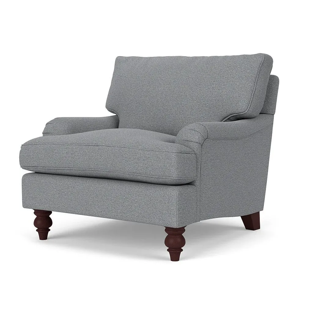 Armchair - Blue Marl, House Weave