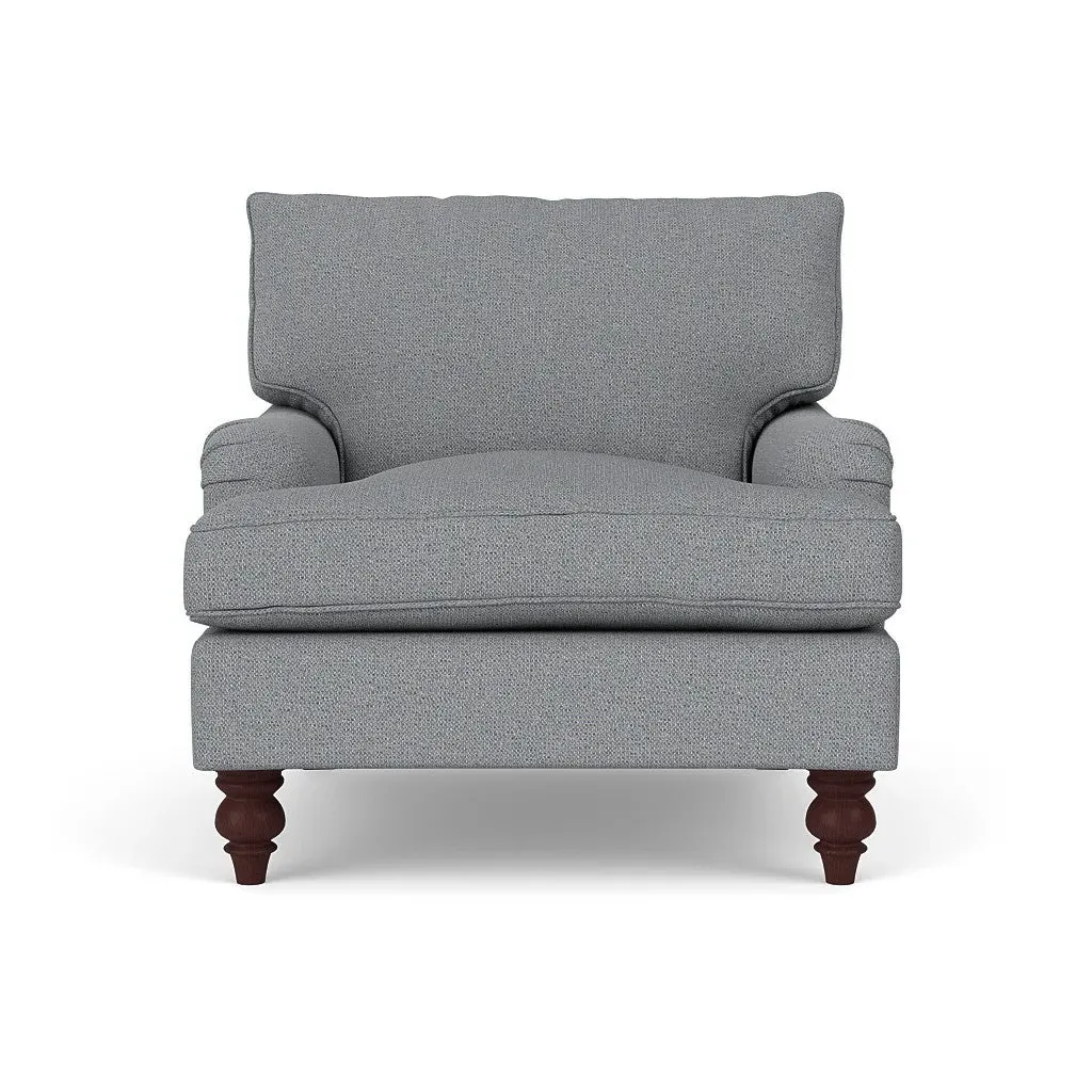 Armchair - Blue Marl, House Weave