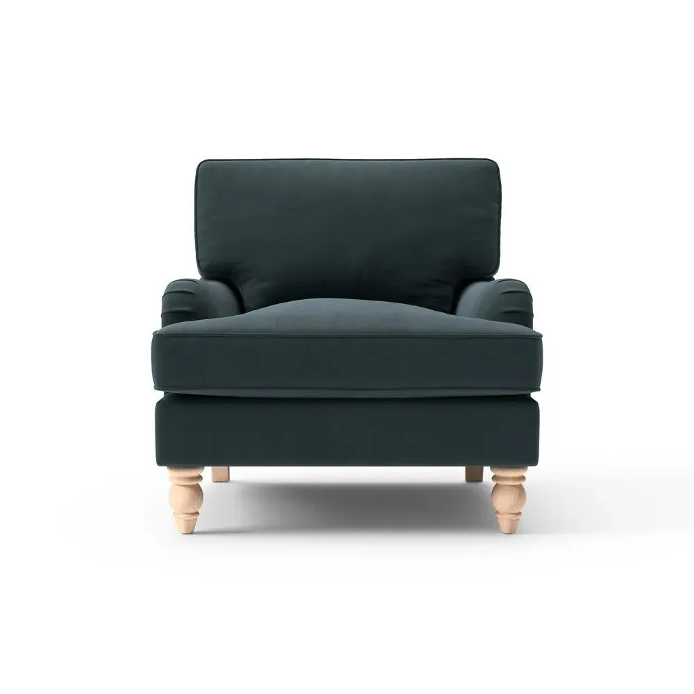 Armchair - Blue, Matt Velvet image