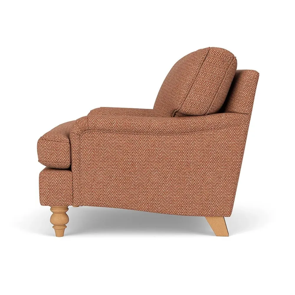 Armchair - Brick, Herringbone Weave
