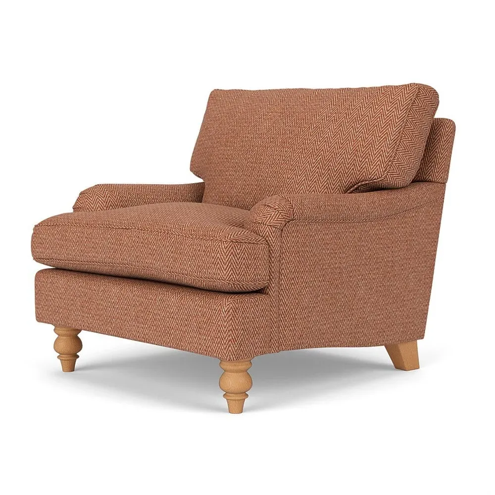 Armchair - Brick, Herringbone Weave