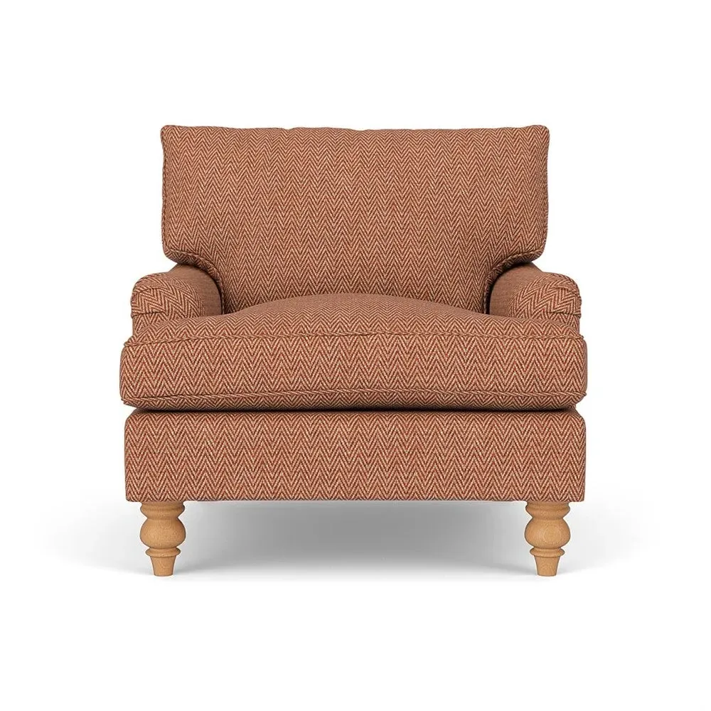 Armchair - Brick, Herringbone Weave
