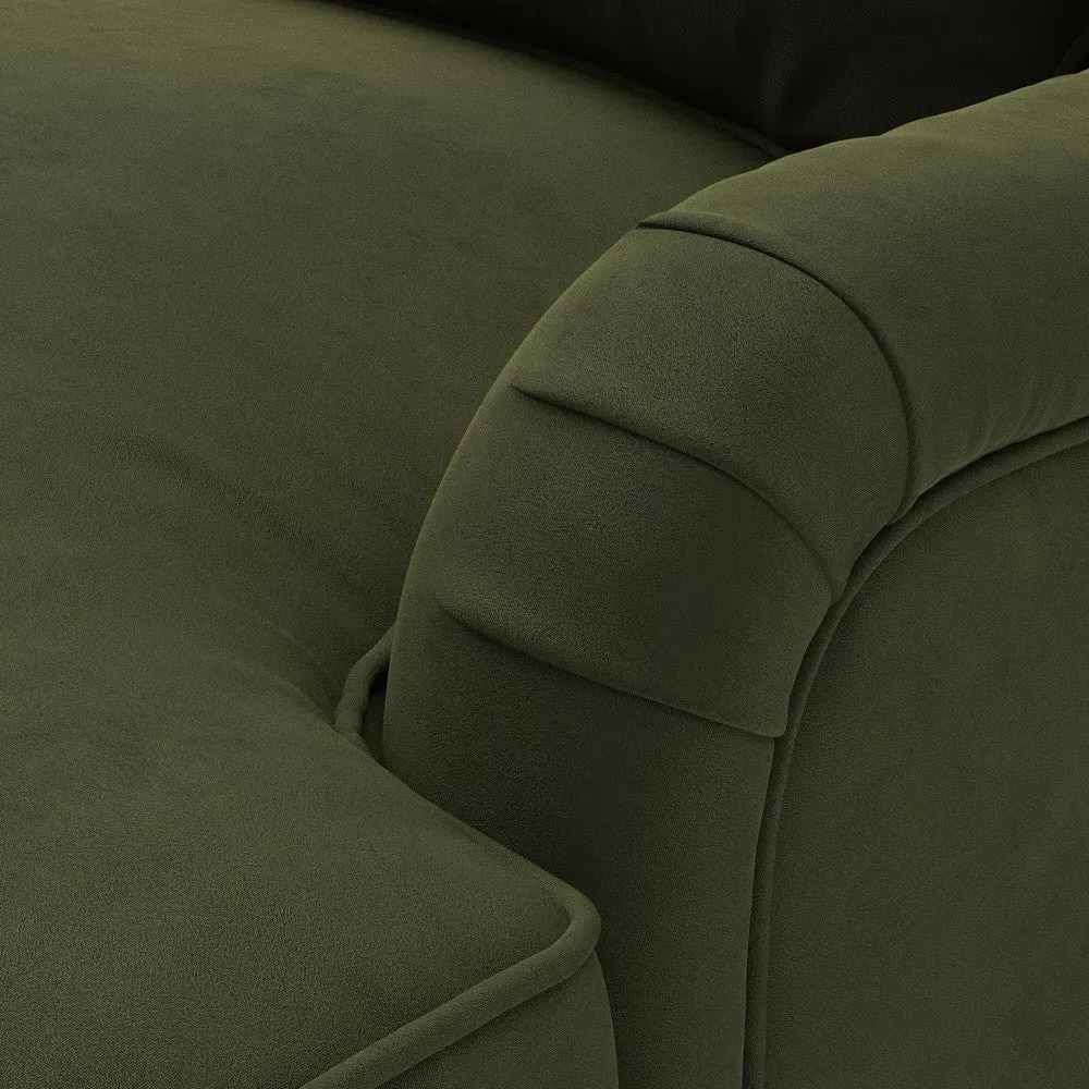 Armchair - Forest Green, Matt Velvet