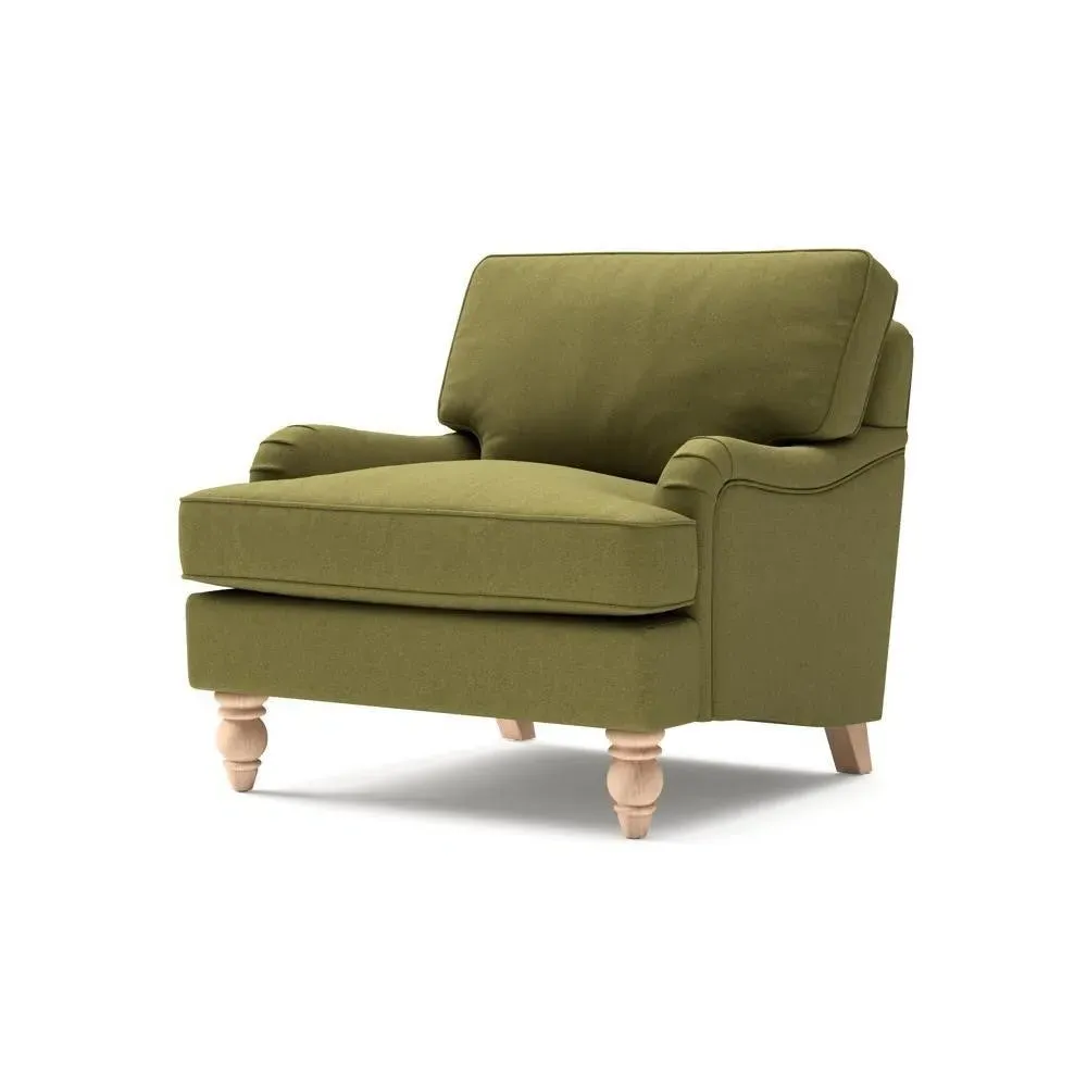 Armchair - Green, Linen