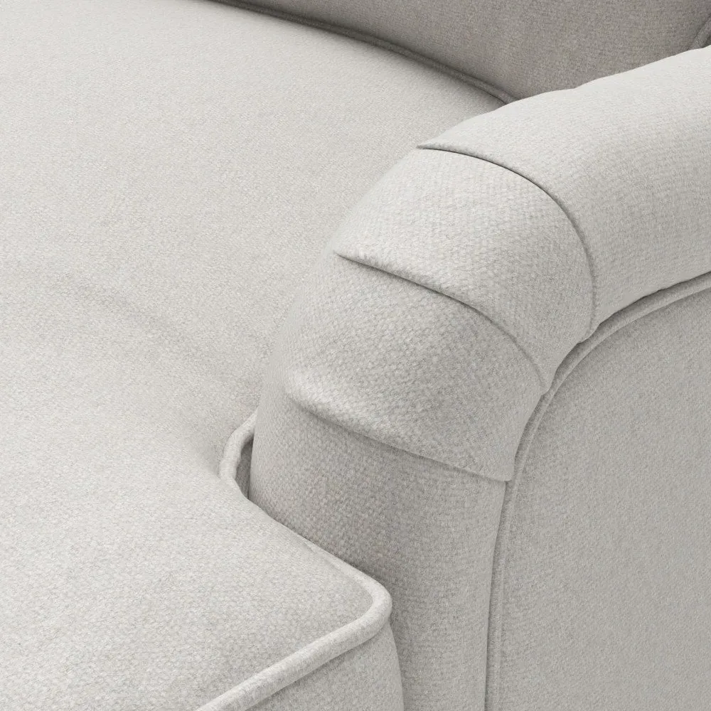 Armchair - Mid Grey, Chunky Cotton