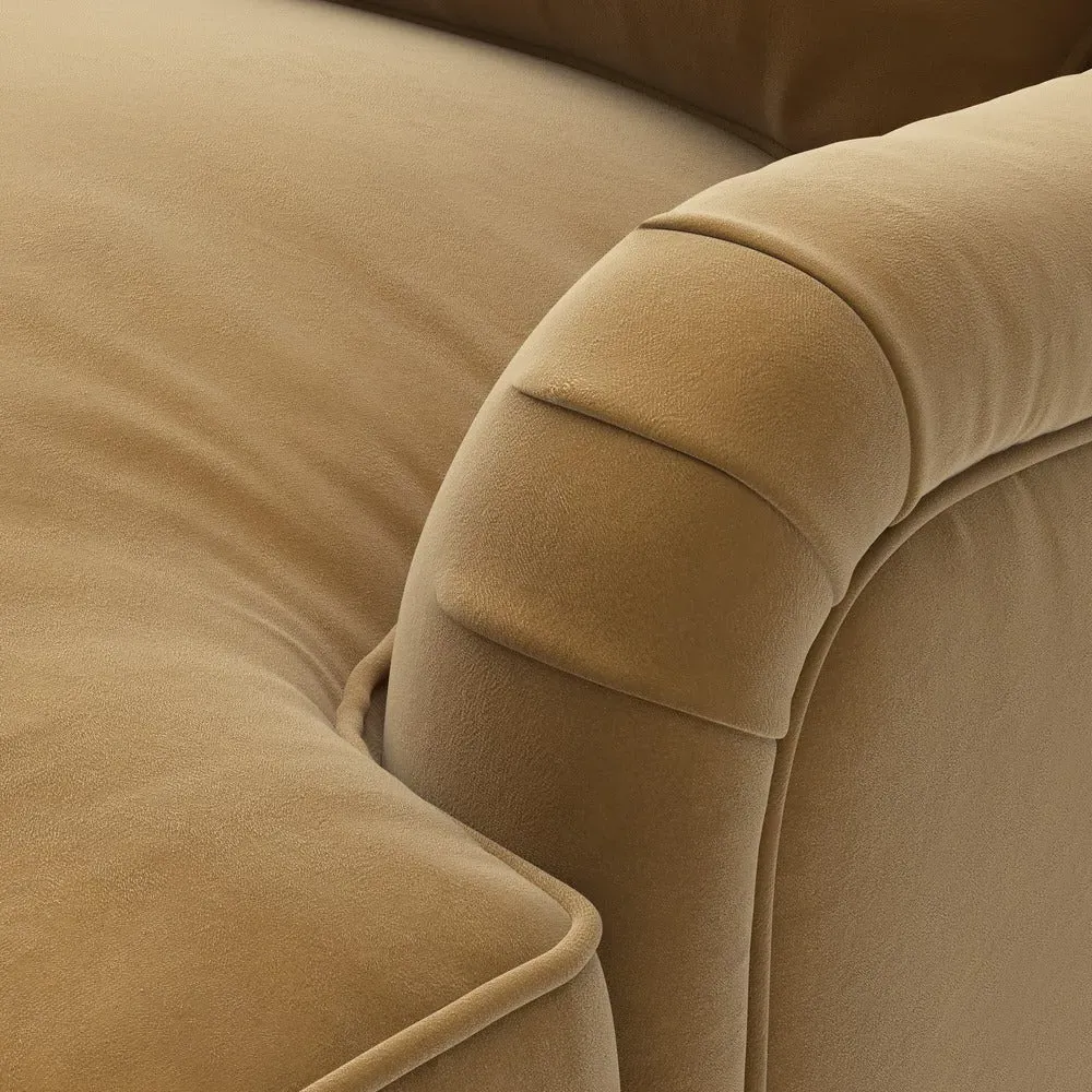 Armchair - Mustard, Matt Velvet