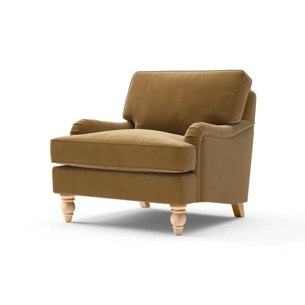 Armchair - Mustard, Matt Velvet