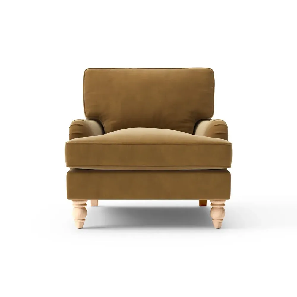 Armchair - Mustard, Matt Velvet