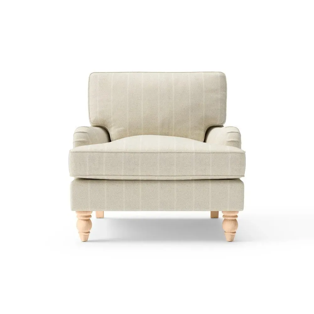 Armchair - Natural, Compton Stripe