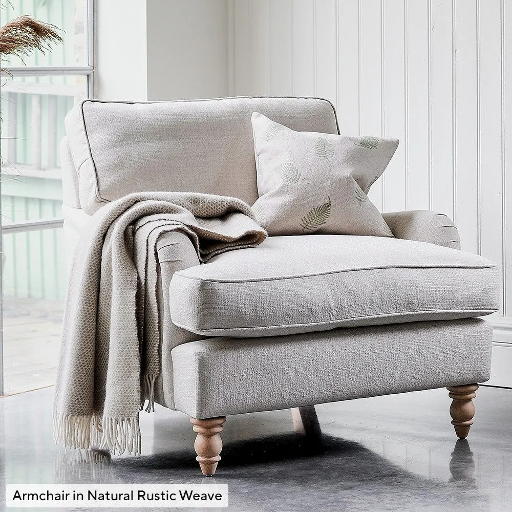 Armchair - Natural, Rustic Weave