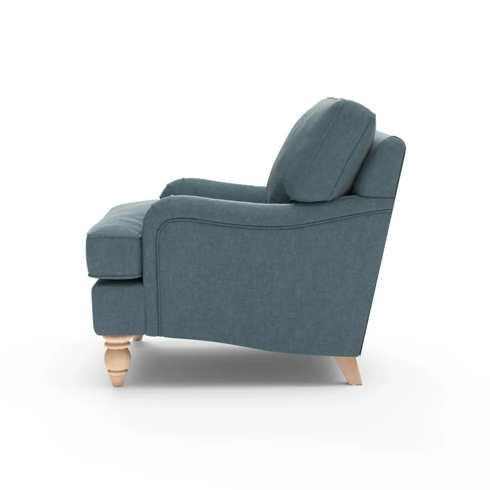 Armchair - Teal, Eco Chenille