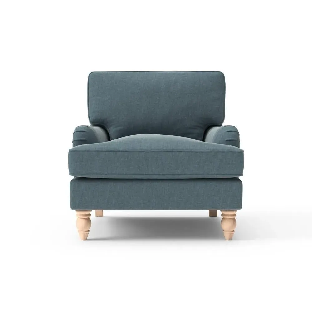 Armchair - Teal, Eco Chenille
