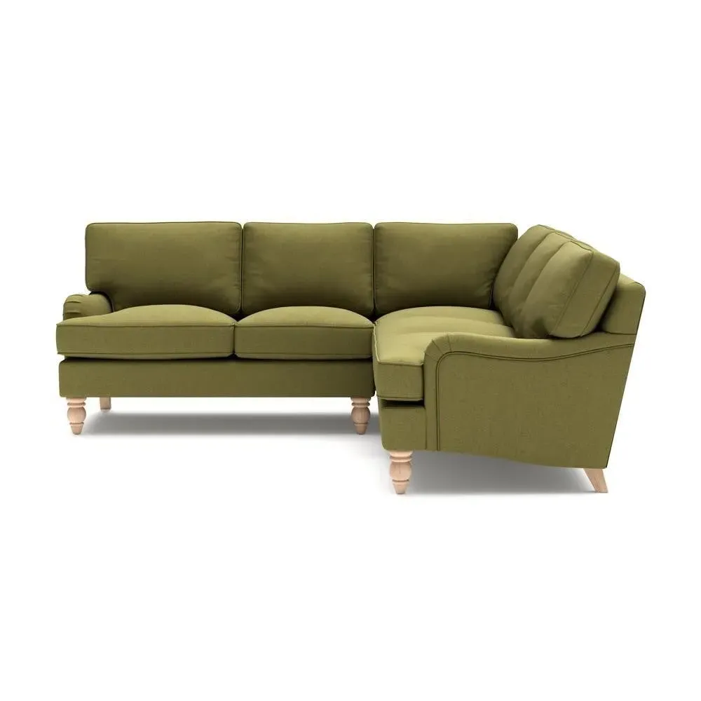 Corner Sofa - Apple Green, Linen