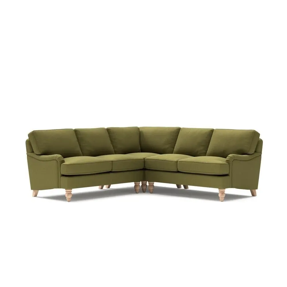 Corner Sofa - Apple Green, Linen