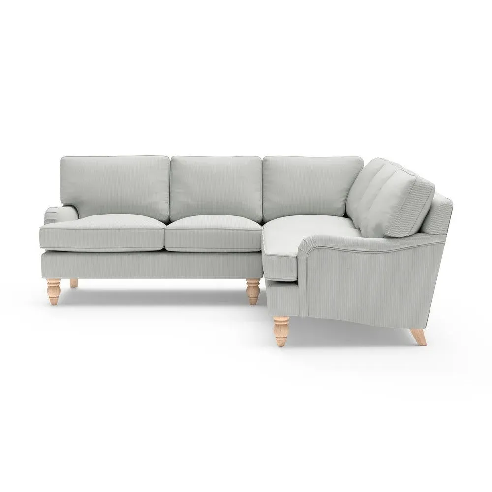 Corner Sofa - Duck Egg, Broadway Stripe