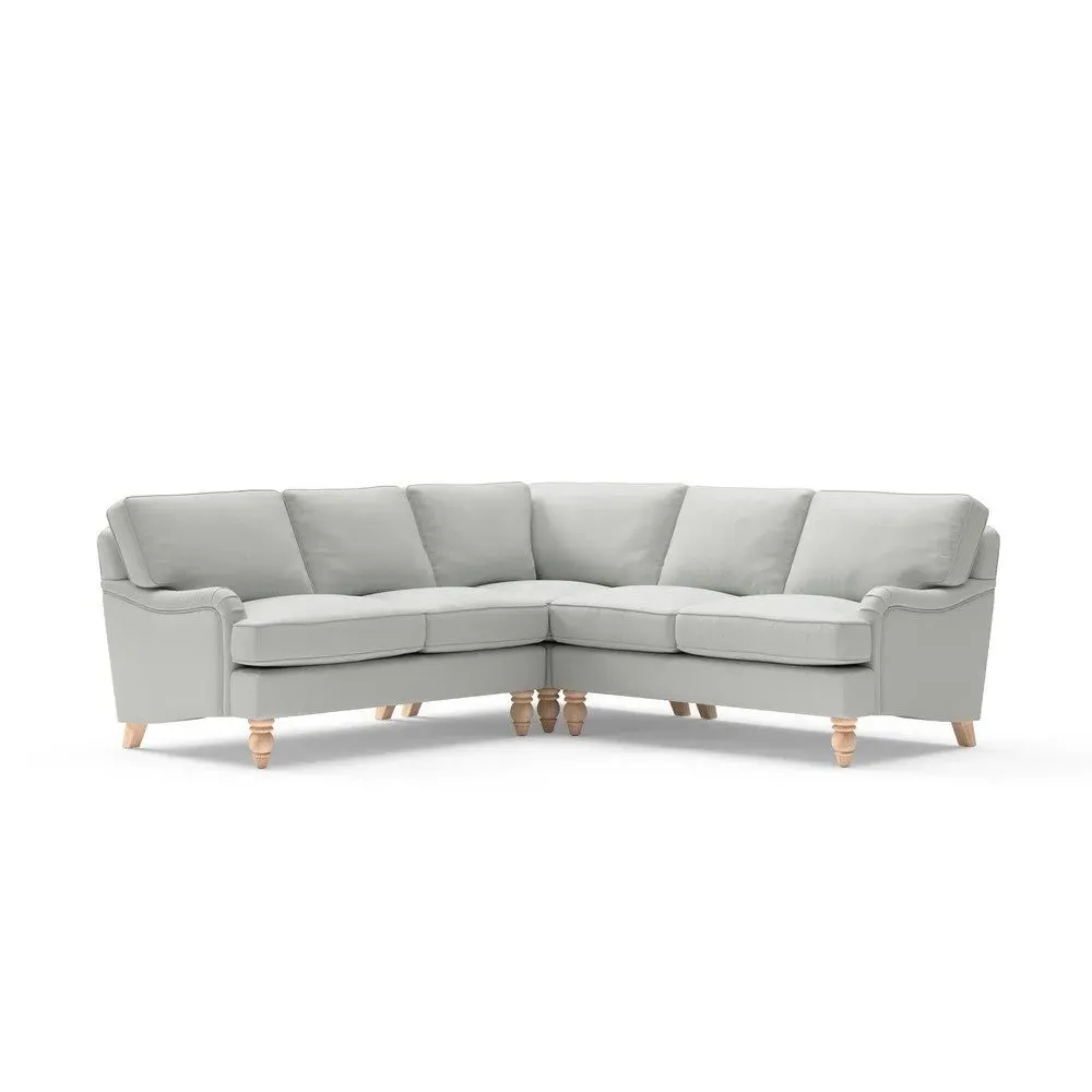 Corner Sofa - Duck Egg, Broadway Stripe