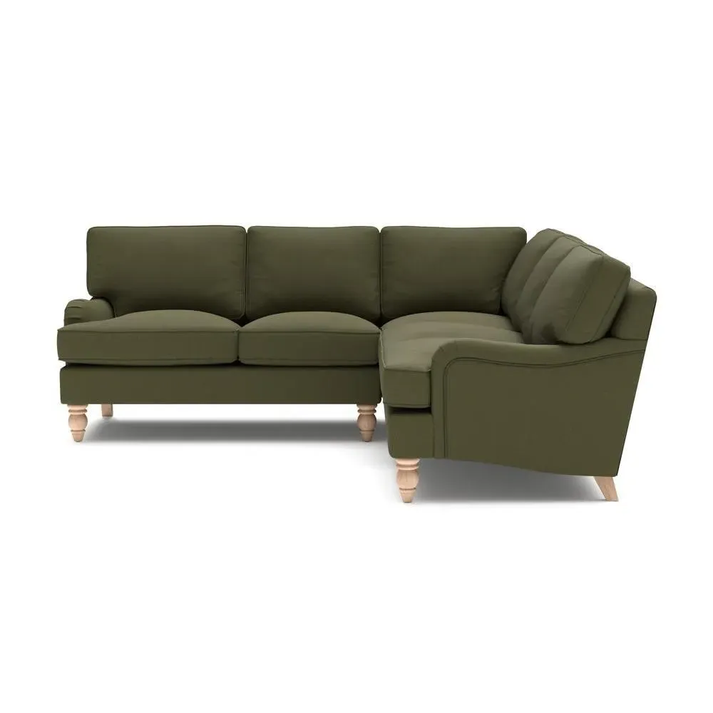 Corner Sofa - Forest Green, Linen