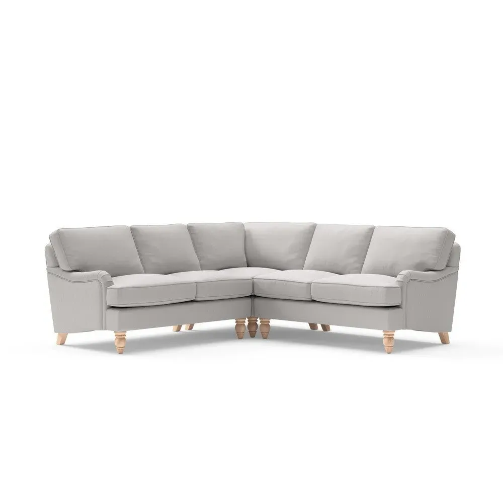 Corner Sofa - Grey, Broadway Stripe