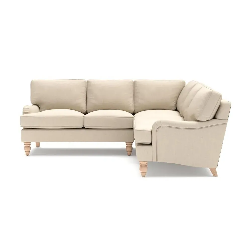 Corner Sofa - Lily White, Linen