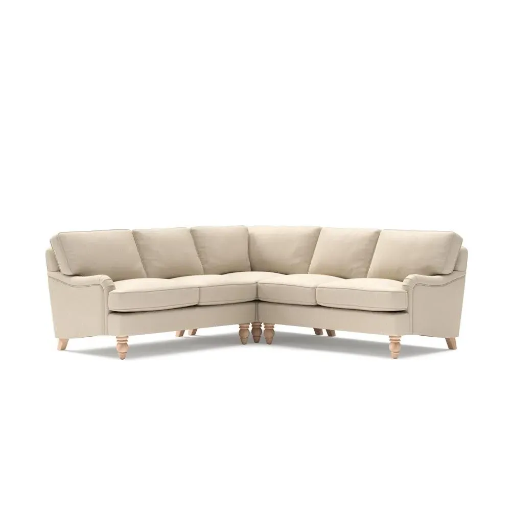 Corner Sofa - Lily White, Linen
