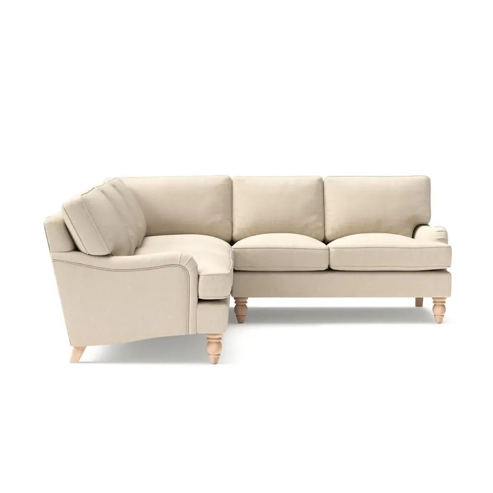 Corner Sofa - Lily White, Linen