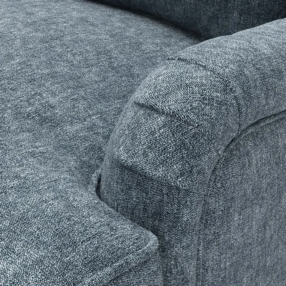 Corner Sofa - Mid Blue, Aquaclean Oxford