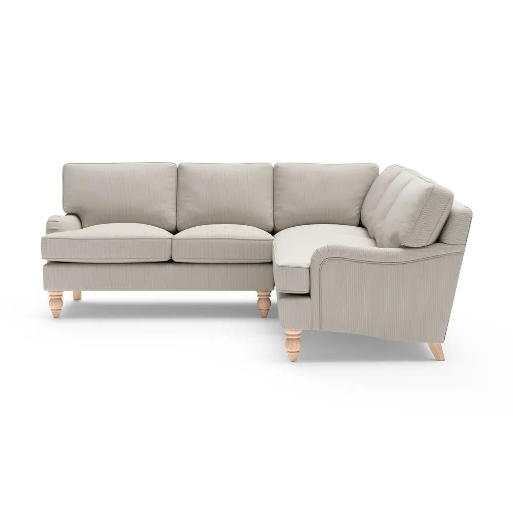 Corner Sofa - Natural, Broadway Stripe
