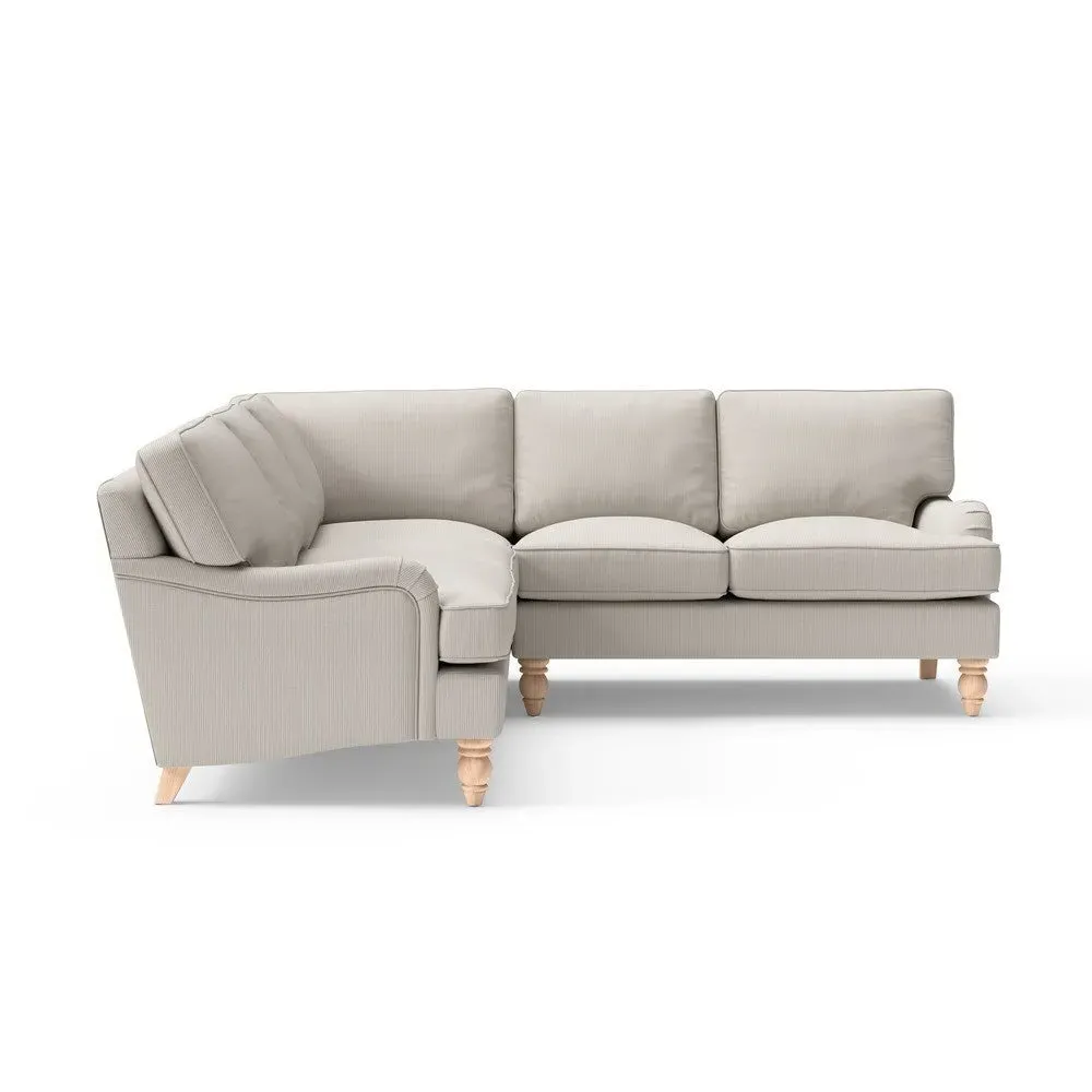 Corner Sofa - Natural, Broadway Stripe