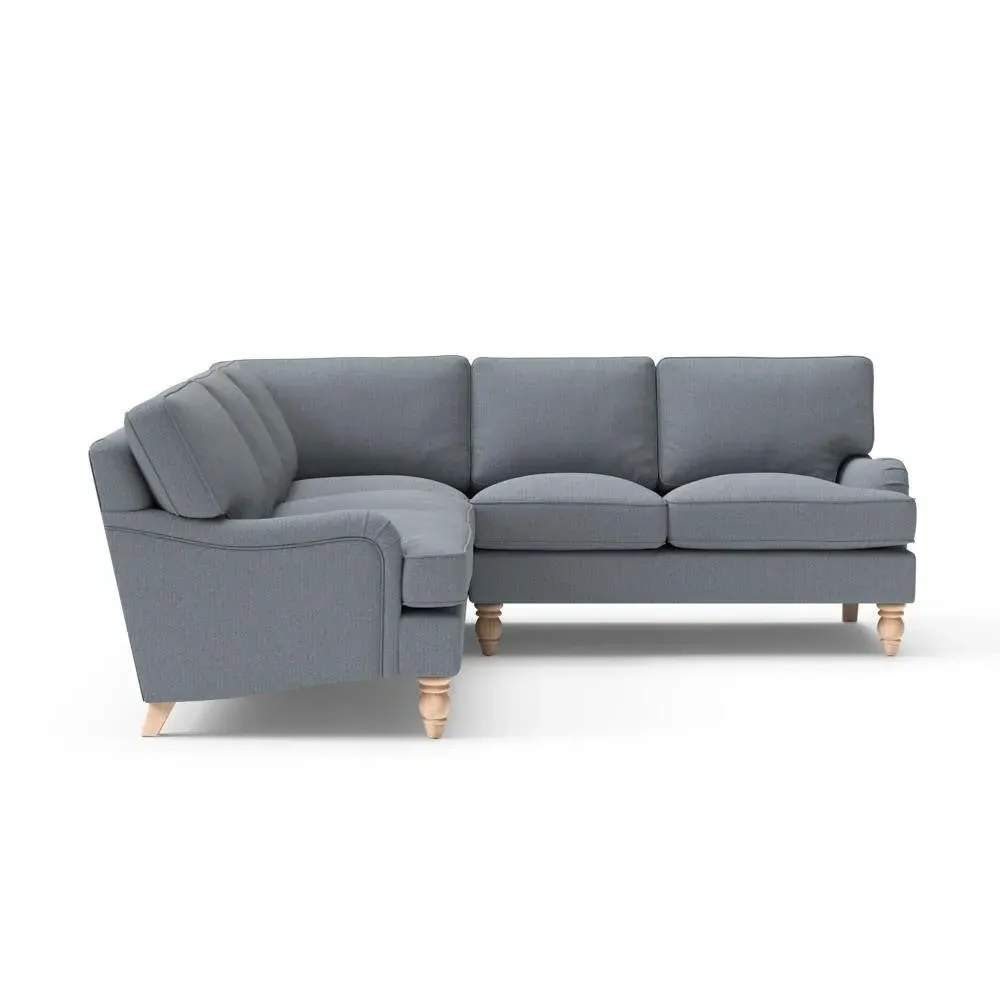 Corner Sofa - Navy, Eco Herringbone