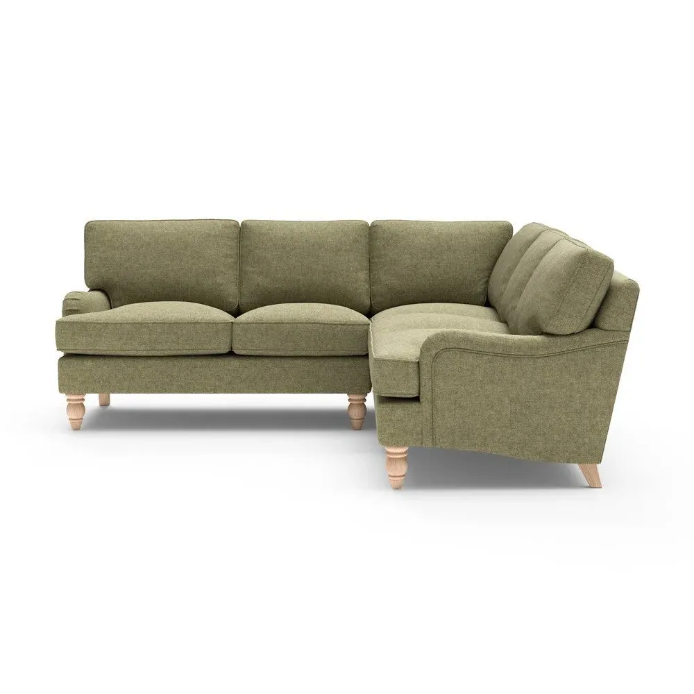 Corner Sofa - Sage Green, Aquaclean Oxford