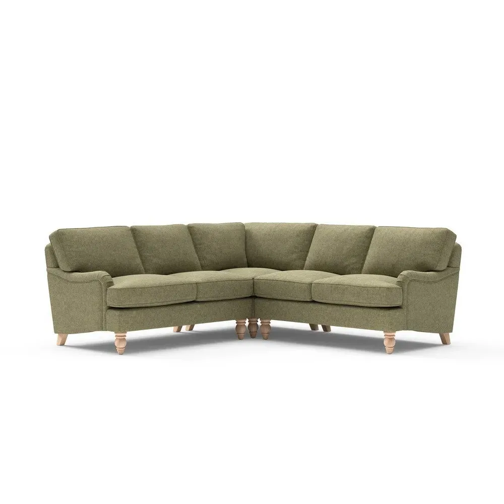 Corner Sofa - Sage Green, Aquaclean Oxford