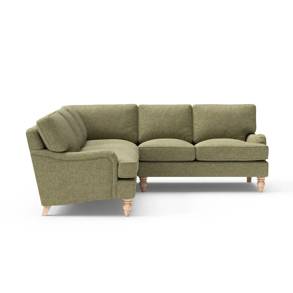 Corner Sofa - Sage Green, Aquaclean Oxford
