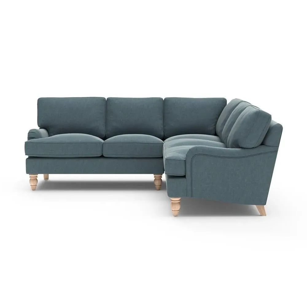 Corner Sofa - Teal, Eco Chenille