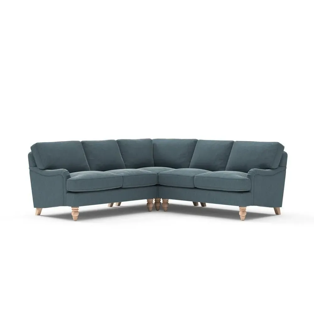 Corner Sofa - Teal, Eco Chenille