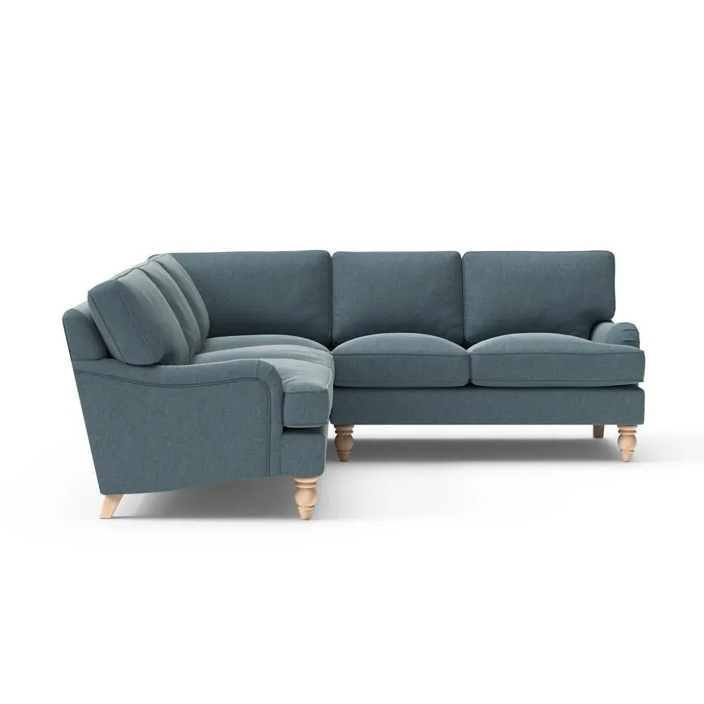 Corner Sofa - Teal, Eco Chenille