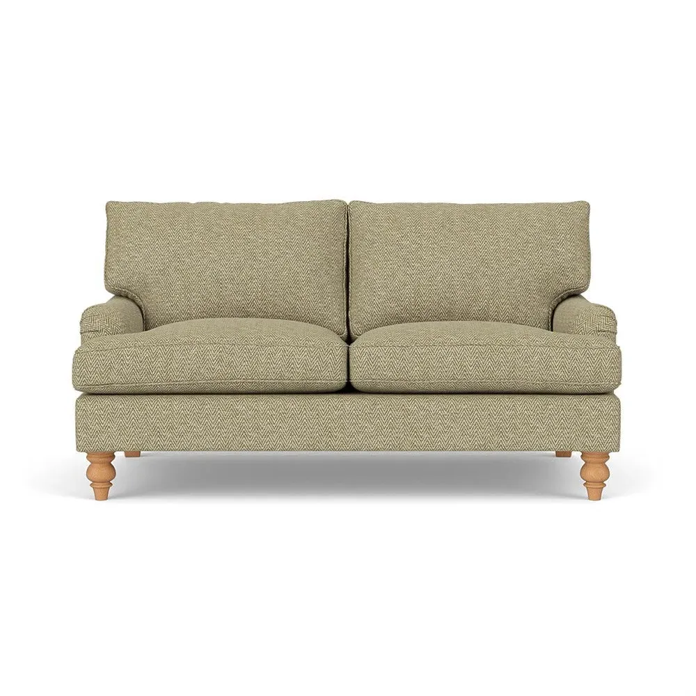 Large 2-Seater Sofa - Apple, Herringbone Weave