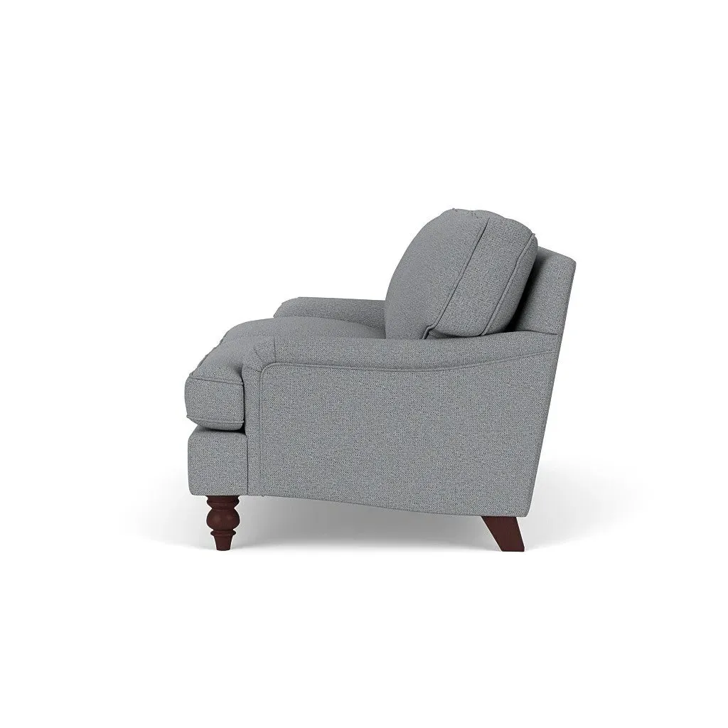 Large 2-Seater Sofa - Blue Marl, House Weave