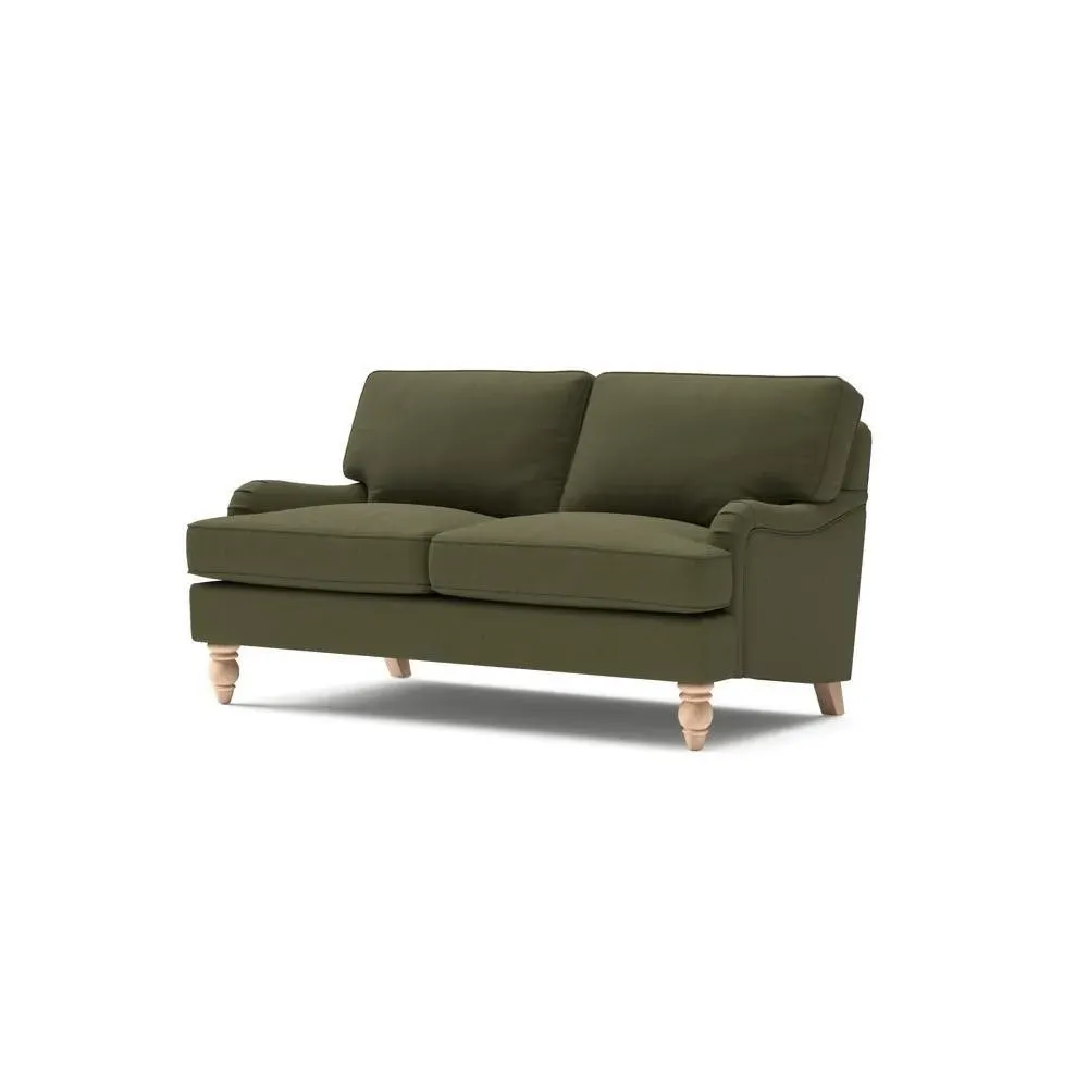 Large 2-Seater Sofa - Forest Green, House Linen Mix